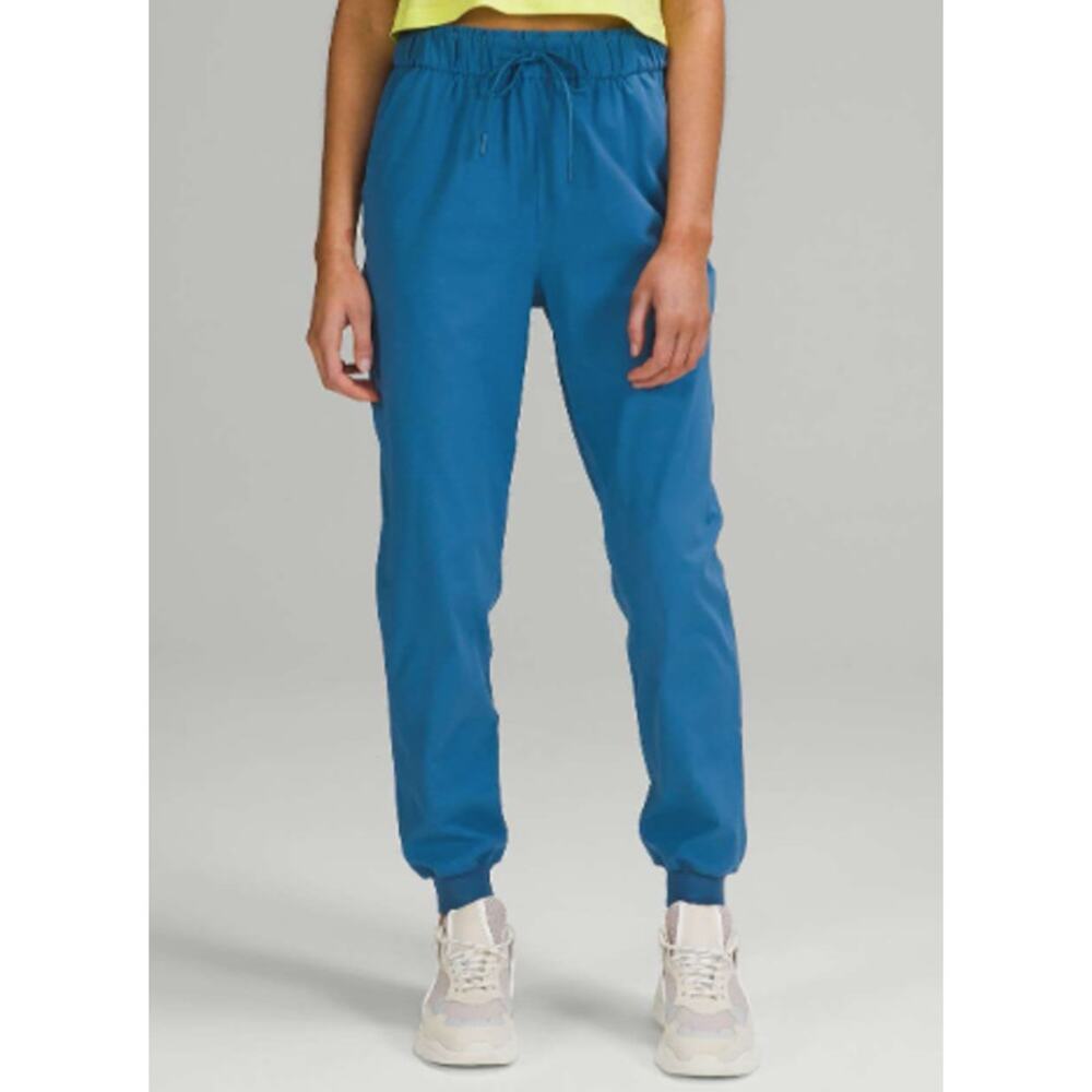 Lululemon Women's Stretch‎ High-Rise Jogger Pants Full Length Blue 4